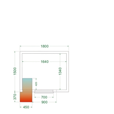 Camera refrigerare 1800mmx1500mmx[h]2200mm.. Volum 4.48 mc - Frigosztufi